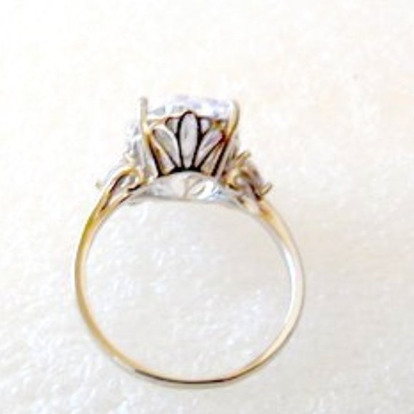 Radiance by Absolute 8.50 ct 3-Stone Oval .925 Sterling silver Ring Size 10-1-/4 - Picture 2 of 5